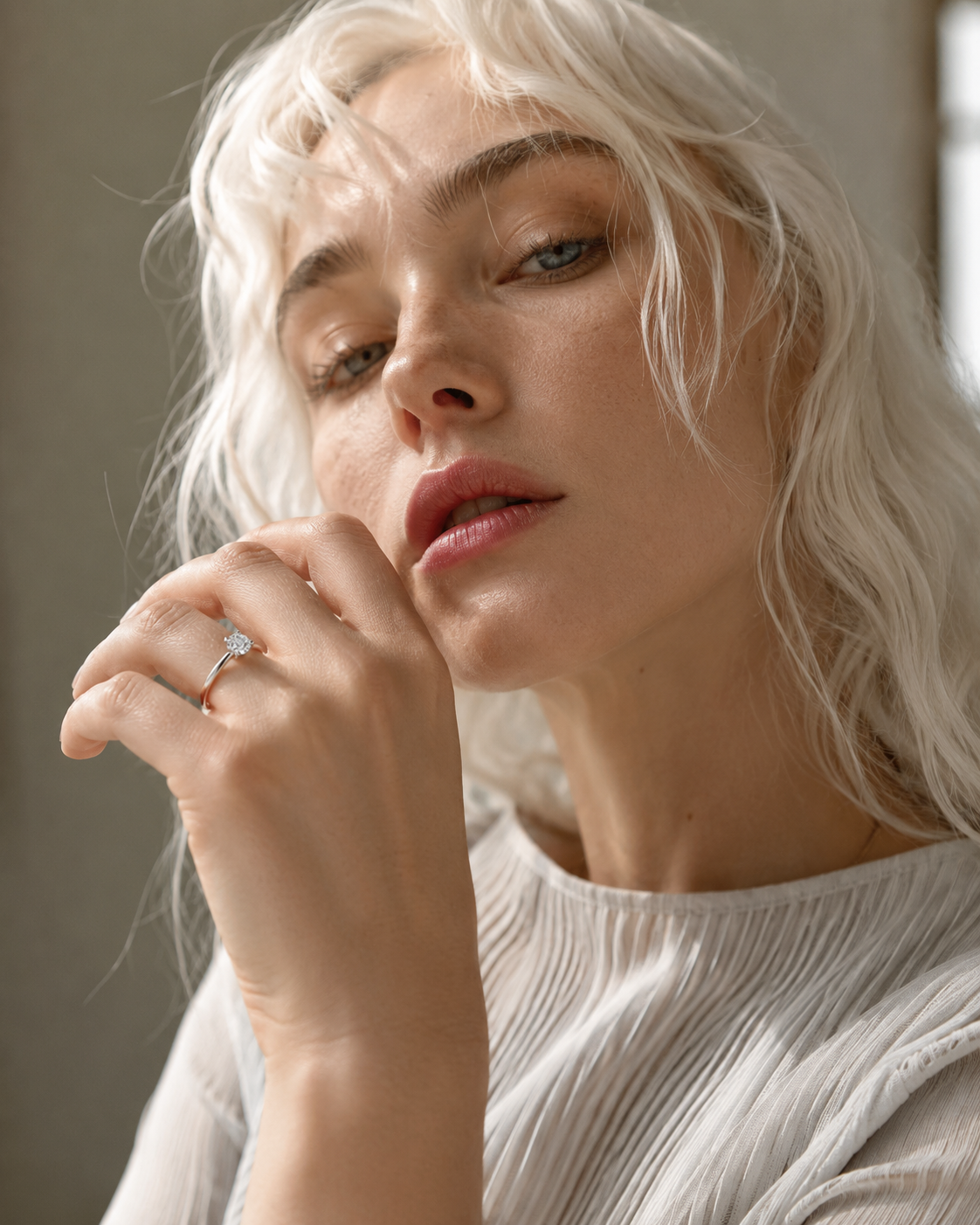 Moissanite Solitaire Ring