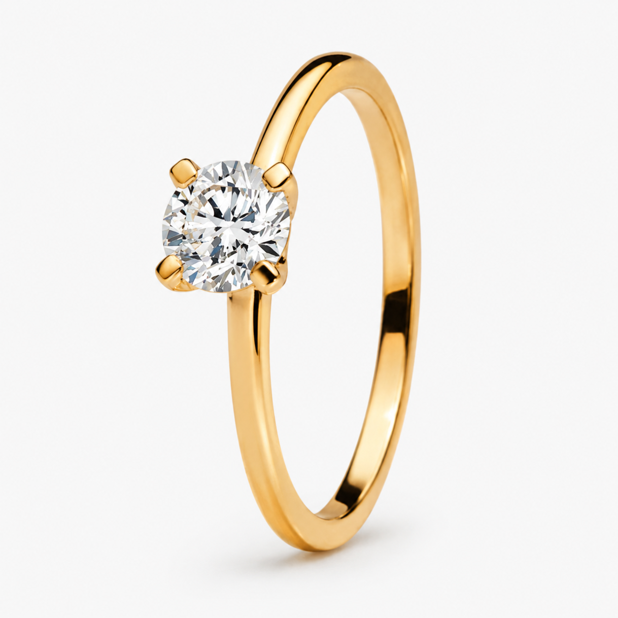 Moissanite Solitaire Ring